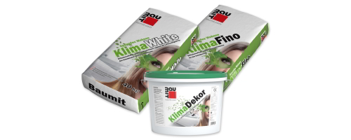 Baumit Kilma selection - Kimla white, Kilma fino & Kilma dekor